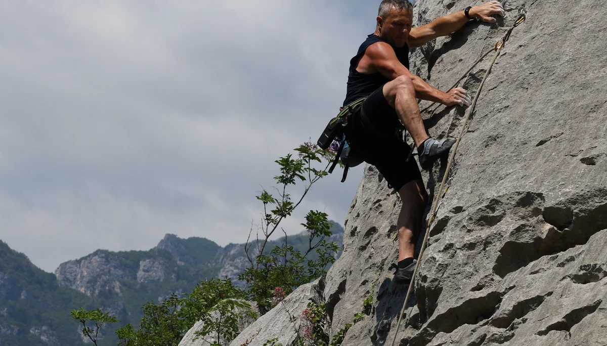 Uwe geht steil | © Ralf Naumann