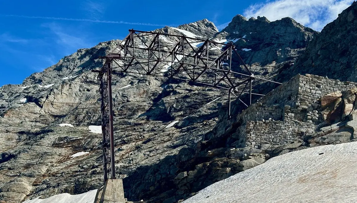 Materialseilbahn an der Alpeiner Scharte.  | © M Gleichmann