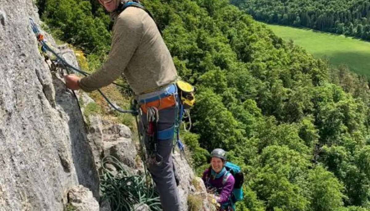 Abb. 4: Mehrseillänge am Stuhlfels | © DAV Gera