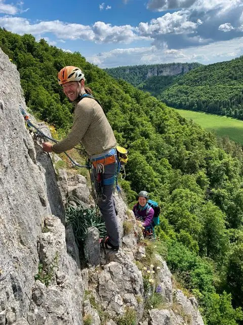 Abb. 4: Mehrseillänge am Stuhlfels | © DAV Gera