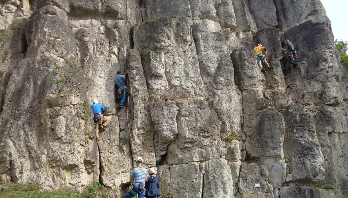 Abb. 4: Klettern an der Neuhauser Wand | © Kornelia Meyer