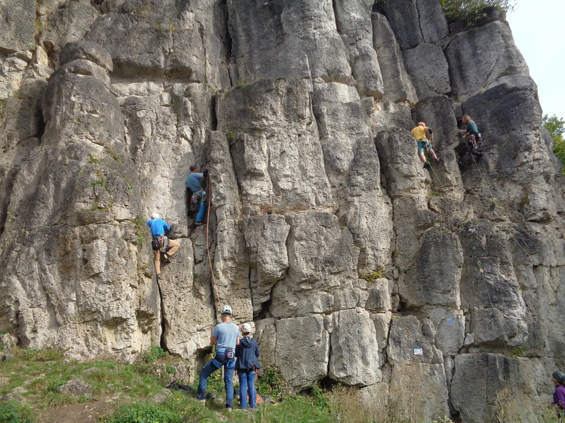 Abb. 4: Klettern an der Neuhauser Wand | © Kornelia Meyer