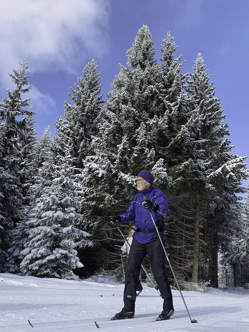 Abb. 4 Ingo unterwegs auf der Kammloipe | © Jörg Schleef
