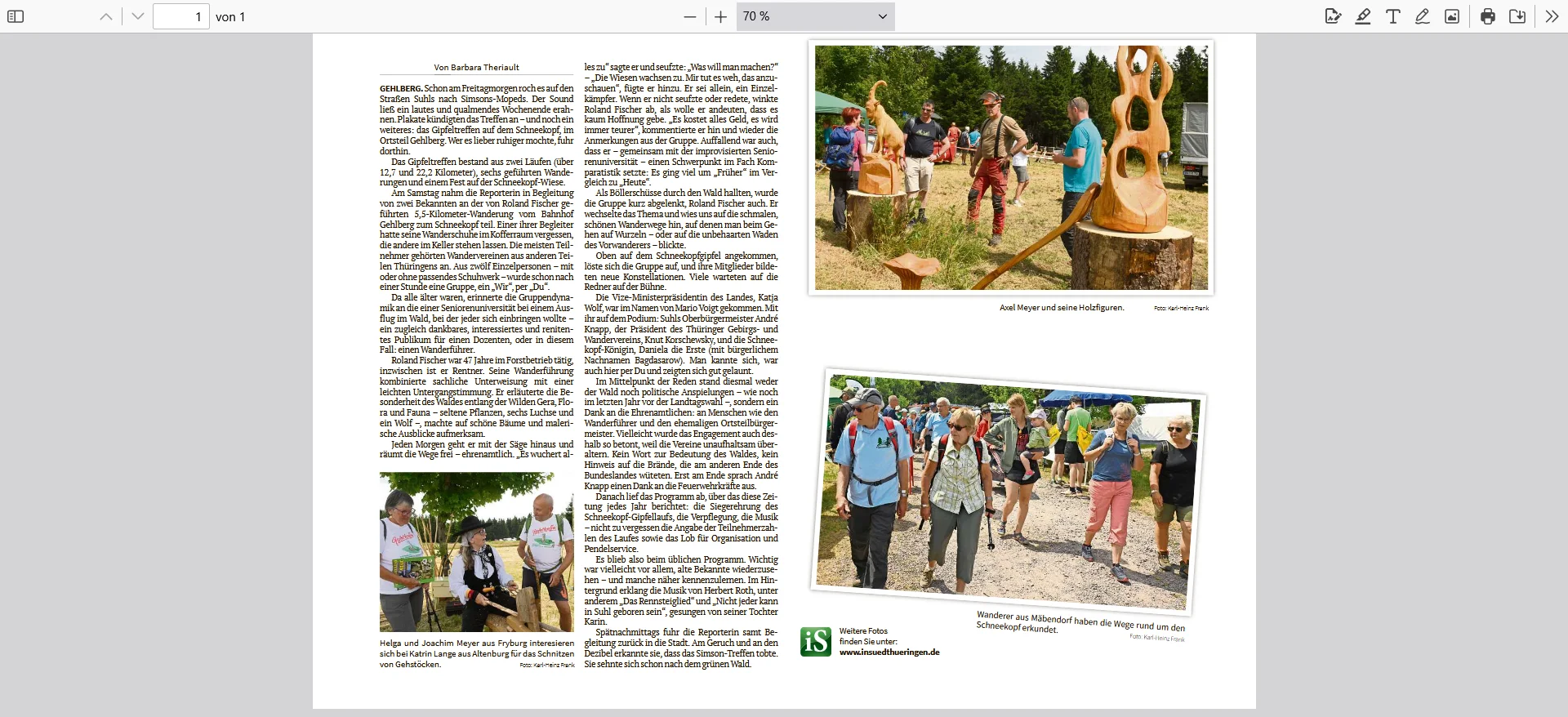 Schneekopftreffen | © Barbara Theriault