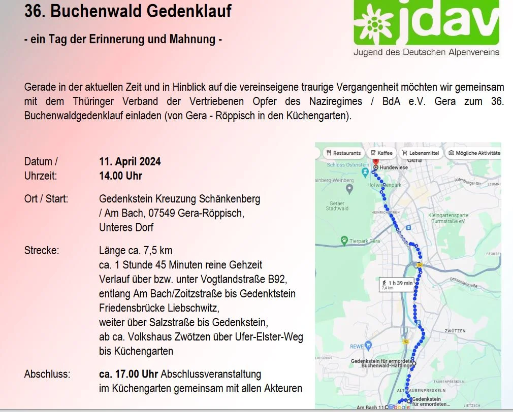 Buchenwaldgedenklauf | © Martin Sonntag