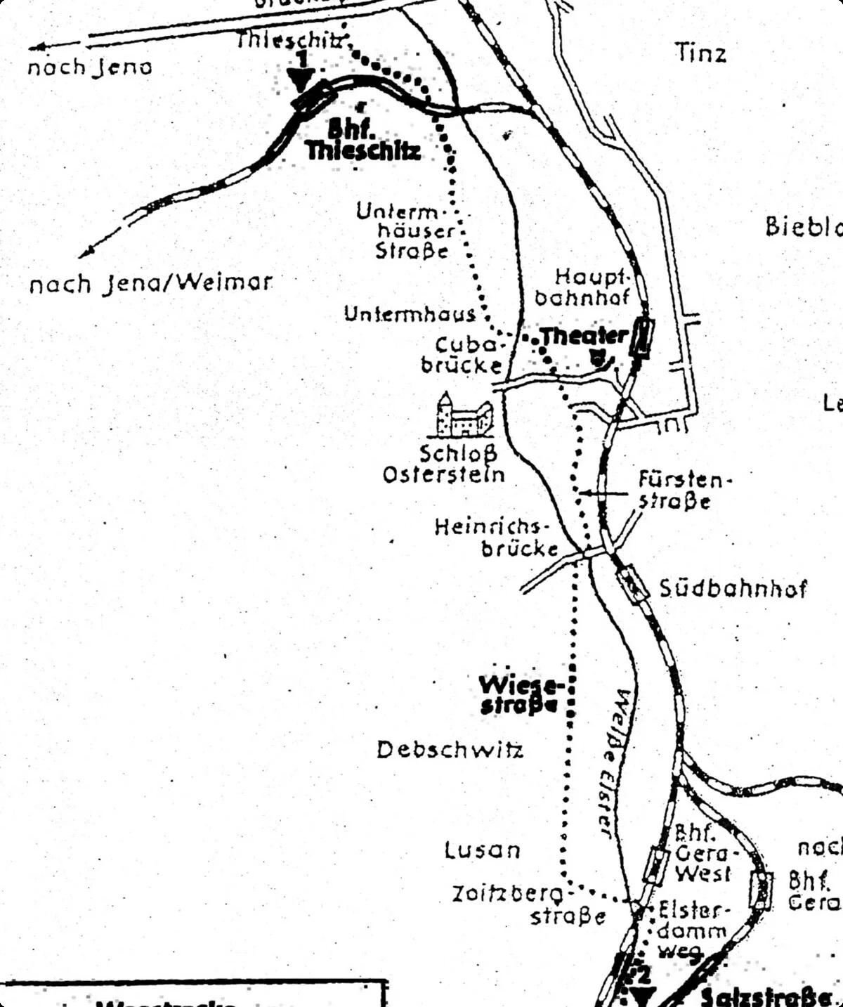 Wegstrecke des Todesmarsches | © Gabriele Henne