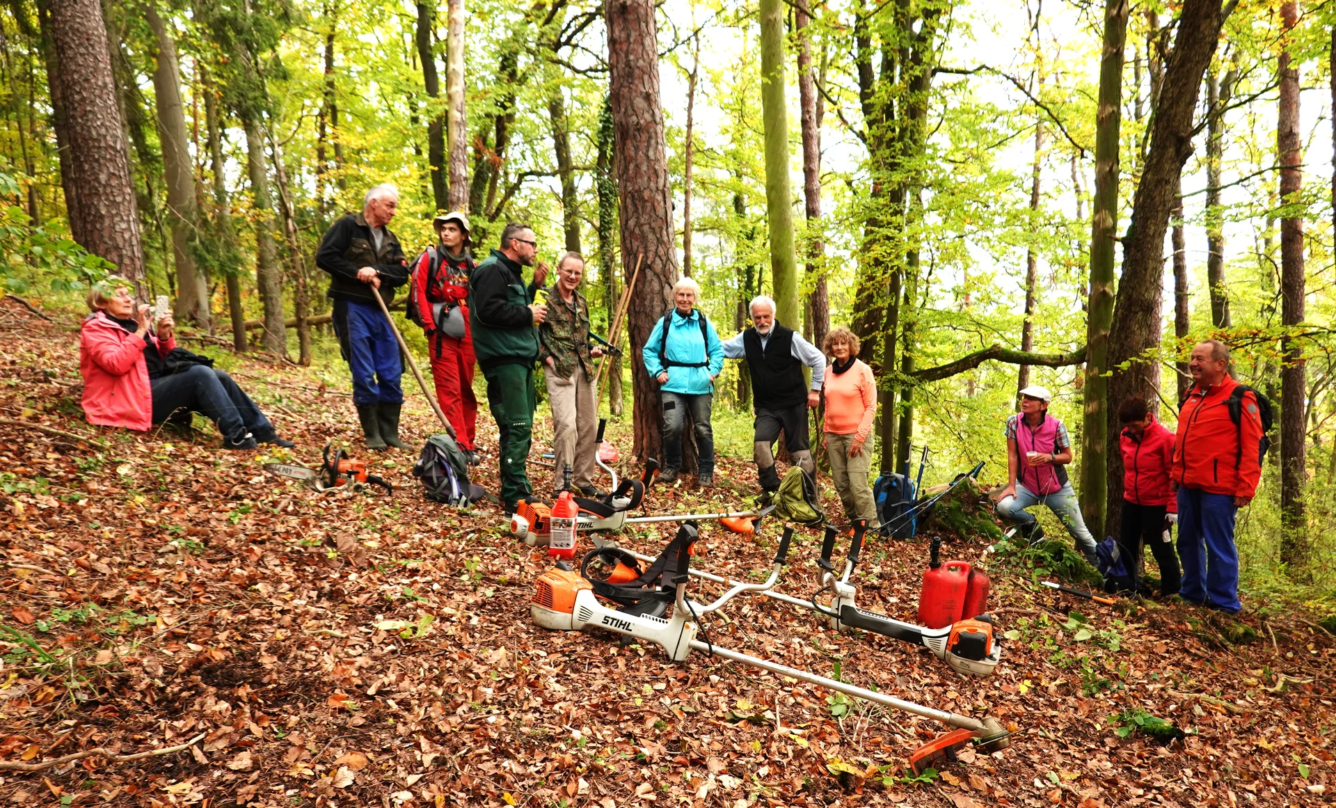 Alle Orchideenretter zusamen | © Gabi Henne